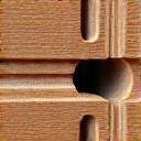 A close-up of a perfectly crafted dovetail joint.