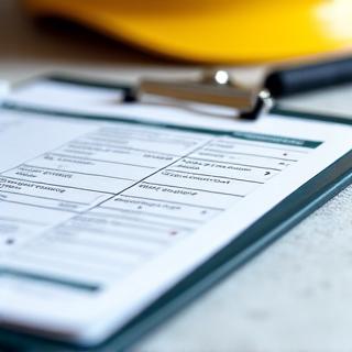 A clipboard with a detailed project plan.